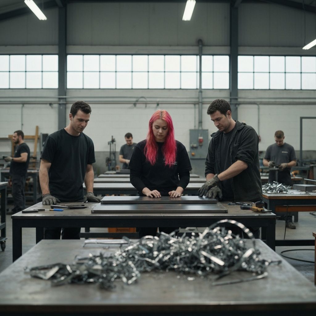 Sustainable metal fabrication workshop - Eco-friendly steel manufacturing